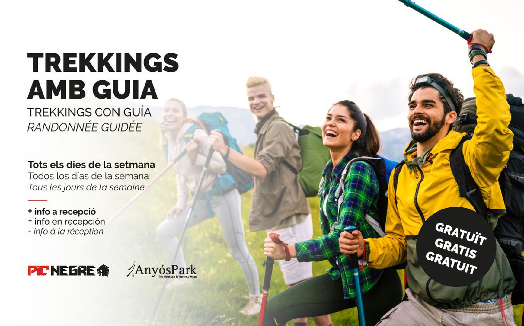 Excursiones gratuitas con guía AnyósPark Mountain